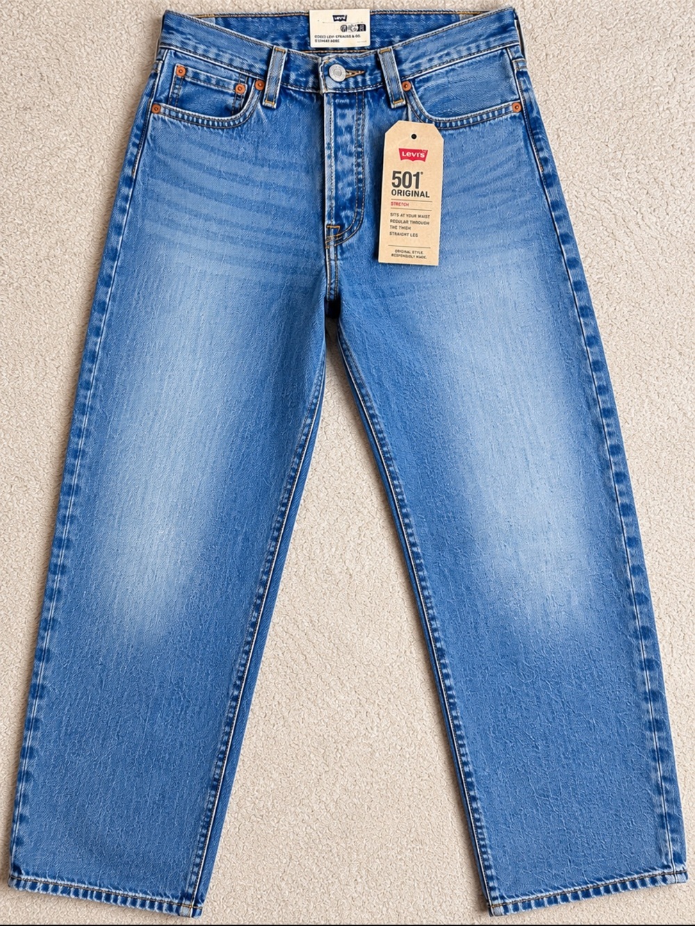 Levi's 501 Original Straight Jeans in Light Blue Levi’s 501 Original Jeans Men’s